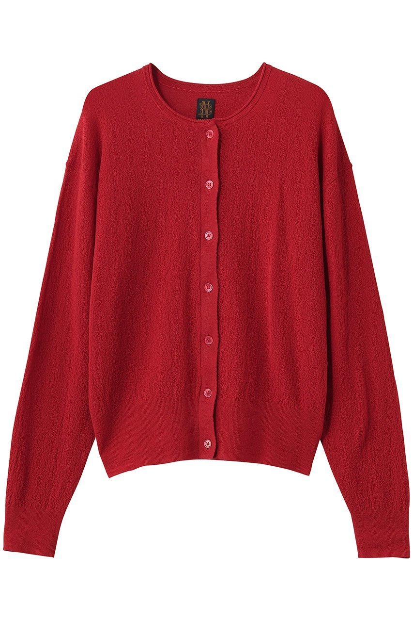 【バトナー/BATONER】のAMUNDSEN クルーネック カーディガン インテリア・キッズ・メンズ・レディースファッション・服の通販 founy(ファニー) ファッション Fashion レディースファッション Fashion for Women トップス・カットソー Cut & Sew Tops ニット Knit Tops & Sweaters カーディガン・羽織り Layered Style Cardigans カーディガン Cardigan, Knitwear レッド|ID: prp329100004894093 ipo3291000000036583857