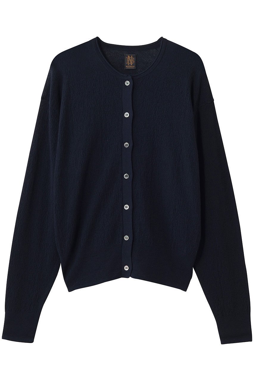 【バトナー/BATONER】のAMUNDSEN クルーネック カーディガン インテリア・キッズ・メンズ・レディースファッション・服の通販 founy(ファウニー) 　ファッション　Fashion　レディースファッション　Fashion for Women　トップス・カットソー　Cut & Sew Tops　ニット　Knit Tops & Sweaters　カーディガン・羽織り　Layered Style Cardigans　カーディガン　Cardigan, Knitwear　再入荷　Restock / Back in Stock　ネイビー|ID: prp329100004894093 ipo3291000000036955686