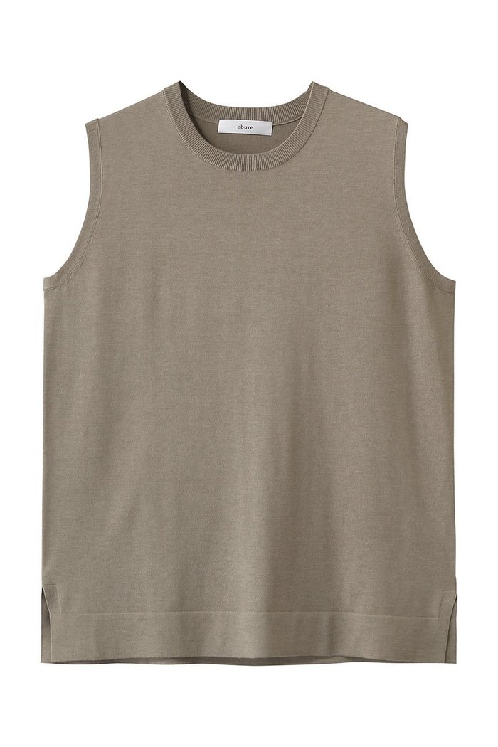 【エブール/ebure】のライトシルクコットン ノースリーブニットトップス インテリア・キッズ・メンズ・レディースファッション・服の通販 founy(ファニー) https://founy.com/ ファッション Fashion レディースファッション Fashion for Women トップス・カットソー Cut & Sew Tops ニット Knit Tops & Sweaters キャミソール&ノースリーブ Camisoles & Sleeveless Tops カジュアルプルオーバー・ニットトップス Pullovers & Knit Tops / Casual Pullovers おすすめ Recommended / Our Picks カーディガン Cardigan, Knitwear シルク Silk, 100% Silk バランス Balance, Style Balance エレガント 上品 Elegant 人気 Popular, Best Seller |ID: prp329100004894100 ipo3291000000036584003