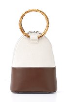 【エジュー/ajew】のBamboo Q canvas bag brown|ID: prp329100004894106 ipo3291000000037239576