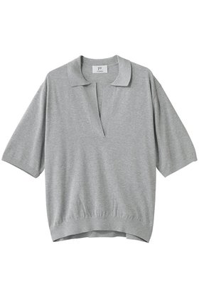 【プルミエ アロンディスモン/1er Arrondissement】 スキッパーショートスリーブニット大人の最旬トレンドファッション＆コーディネート founy(ファウニー) ファッション Fashion レディースファッション Fashion for Women トップス・カットソー Cut & Sew Tops ニット Knit Tops & Sweaters カジュアルプルオーバー・ニットトップス Pullovers & Knit Tops / Casual Pullovers スキッパー Skipper, Open Collar デコルテ Décolleté, Neckline デニム Denim, Jeans Material エレガント 上品 Elegant |ID:prp329100004894149