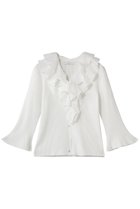 【アナイ/ANAYI】のルーシュ付カーディガン オフホワイト|ID: prp329100004894167 ipo3291000000036874662