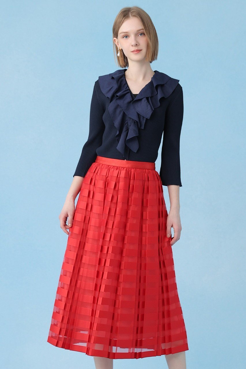 【アナイ/ANAYI】のルーシュ付カーディガン 大人の最旬トレンドファッション&コーディネート founy(ファウニー) ファッション Fashion レディースファッション Fashion for Women トップス・カットソー Cut & Sew Tops ニット Knit Tops & Sweaters カーディガン・羽織り Layered Style Cardigans エレガント 上品 Elegant カフス Cuff Design カーディガン Cardigan, Knitwear フリル Frill, Ruffle フレア Flare, Flared リブニット Rib Knit, Ribbed Knit other-8|ID: prp329100004894167 ipo3291000000036874673