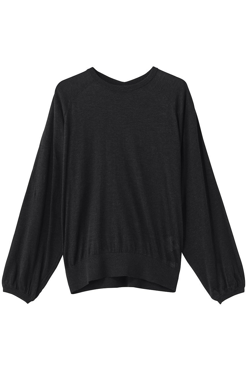 【アルアバイル/allureville】のコットンシルクリネンシアープルオーバー インテリア・キッズ・メンズ・レディースファッション・服の通販 founy(ファウニー) 　ファッション　Fashion　レディースファッション　Fashion for Women　トップス・カットソー　Cut & Sew Tops　ニット　Knit Tops & Sweaters　カジュアルプルオーバー・ニットトップス　Pullovers & Knit Tops / Casual Pullovers　シアー　Sheer, See-Through　スリーブ　Sleeve, Long Sleeve / Short Sleeve　トレンド　Trend, Trending Now　チャコールグレー|ID: prp329100004894169 ipo3291000000036584563