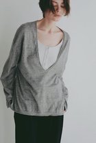 【エトレトウキョウ/ETRE TOKYO】のコットンリネンハイゲージネックニットプルオーバー グレー|ID: prp329100004894176 ipo3291000000036584623