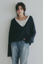 【エトレトウキョウ/ETRE TOKYO】のコットンリネンハイゲージネックニットプルオーバー ネイビー|ID: prp329100004894176 ipo3291000000036584624