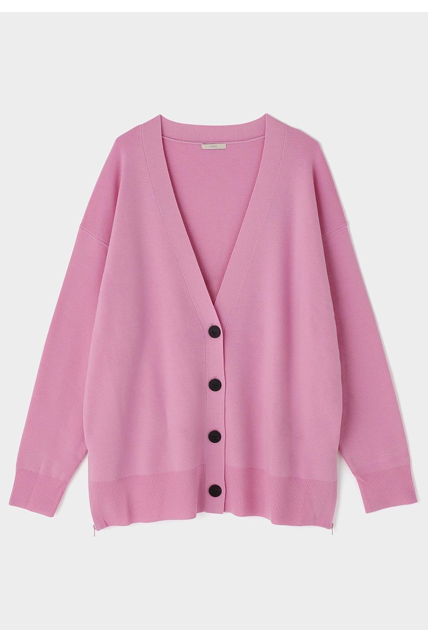 【ル フィル/LE PHIL】のウールオーバーサイズカーディガン インテリア・キッズ・メンズ・レディースファッション・服の通販 founy(ファウニー) 　ファッション　Fashion　レディースファッション　Fashion for Women　トップス・カットソー　Cut & Sew Tops　ニット　Knit Tops & Sweaters　カーディガン・羽織り　Layered Style Cardigans　カジュアルプルオーバー・ニットトップス　Pullovers & Knit Tops / Casual Pullovers　スタンダード　Standard, Basic　ピンク|ID: prp329100004894198 ipo3291000000037011400