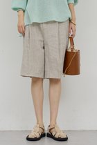 【ガリャルダガランテ/GALLARDAGALANTE】の【セットアップ対応】リネンハーフパンツ アイボリー|ID: prp329100004894203 ipo3291000000036584846