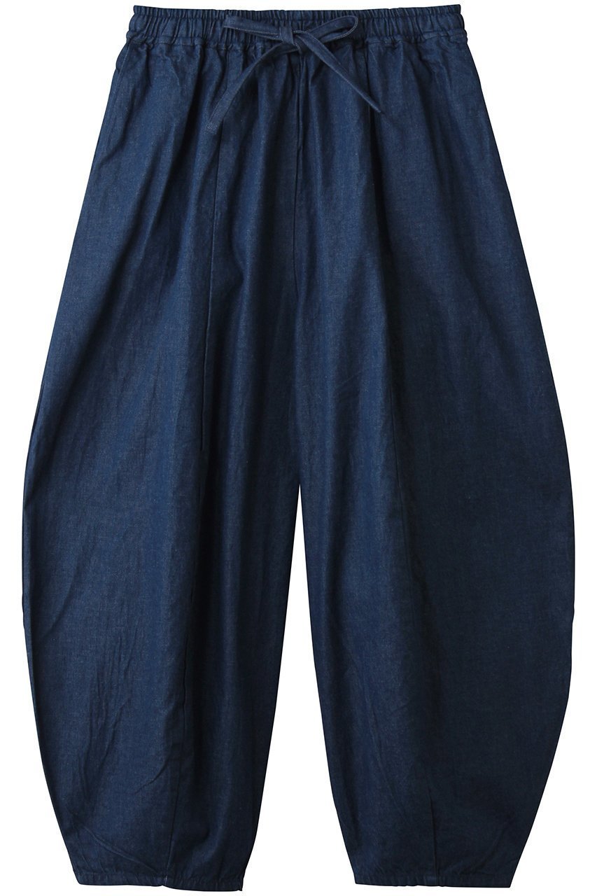 【ミディウミ/MidiUmi】のdenim cocoon easy PT パンツ インテリア・キッズ・メンズ・レディースファッション・服の通販 founy(ファウニー) ファッション Fashion レディースファッション Fashion for Women パンツ Pants & Trousers ショート Short, Short Length シンプル Simple, Minimal デニム Denim, Jeans Material l.blue|ID: prp329100004894207 ipo3291000000036584876