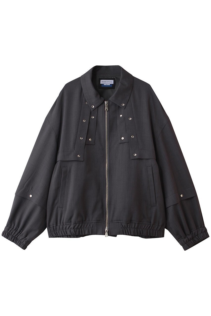【メゾンスペシャル/MAISON SPECIAL】の【UNISEX】ヨークリベットブルゾン インテリア・キッズ・メンズ・レディースファッション・服の通販 founy(ファウニー) 　ファッション　Fashion　レディースファッション　Fashion for Women　アウター　Coat / Outerwear Collection　レディースジャケット・軽アウター　Jackets　ブルゾンジャケット・スポーティアウター　Blouson Jackets　ユニセックス　Unisex, Genderless　ジャケット　Jacket, Outerwear　ブルゾン　Blouson, Bomber Jacket　ベーシック　Basic, Essential　C.GRY(チャコールグレー)|ID: prp329100004894209 ipo3291000000037240711