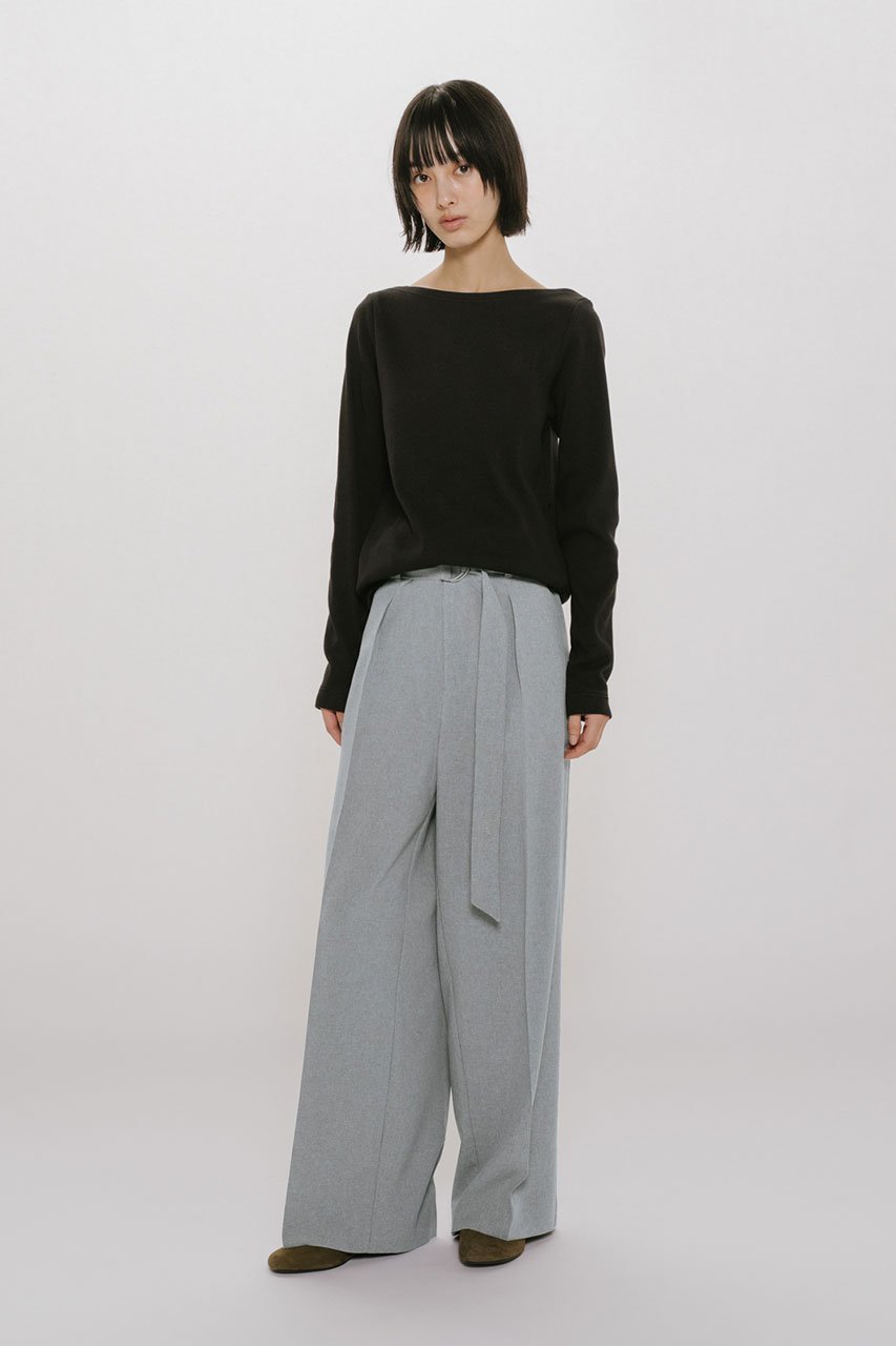 【ミディウミソリッド/MIDIUMISOLID】のbelted slacks スラックス 大人の最旬トレンドファッション＆コーディネート founy(ファウニー) 　ファッション　Fashion　レディースファッション　Fashion for Women　パンツ　Pants & Trousers　スラックス　Slacks, Dress Pants　センター　Center, Center Line　ワイド　Wide, Wide Fit　再入荷　Restock / Back in Stock　夏　Summer　春　Spring　S/S・春夏　SS, Spring/Summer, Warm Season　other-6|ID: prp329100004894210 ipo3291000000036897745