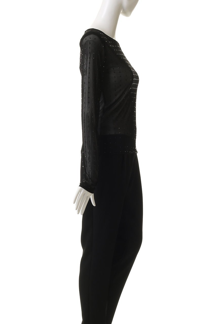 【プランク プロジェクト/PRANK PROJECT】のストーンメッシュスキントップ / Stone Mesh Skin Top 人気、トレンドファッション・服の通販 founy(ファニー) 　ファッション　Fashion　レディースファッション　Fashion for Women　トップス・カットソー　Cut & Sew Tops　シャツ・ブラウス・オフィスカジュアル　Elegant Blouses & Button-Ups　ストーン　Stone, Gem-Like　スリーブ　Sleeve, Long Sleeve / Short Sleeve　メッシュ　Mesh, Net Fabric　ロング　Long, Long-Length　other-3|ID: prp329100004894293 ipo3291000000036585565