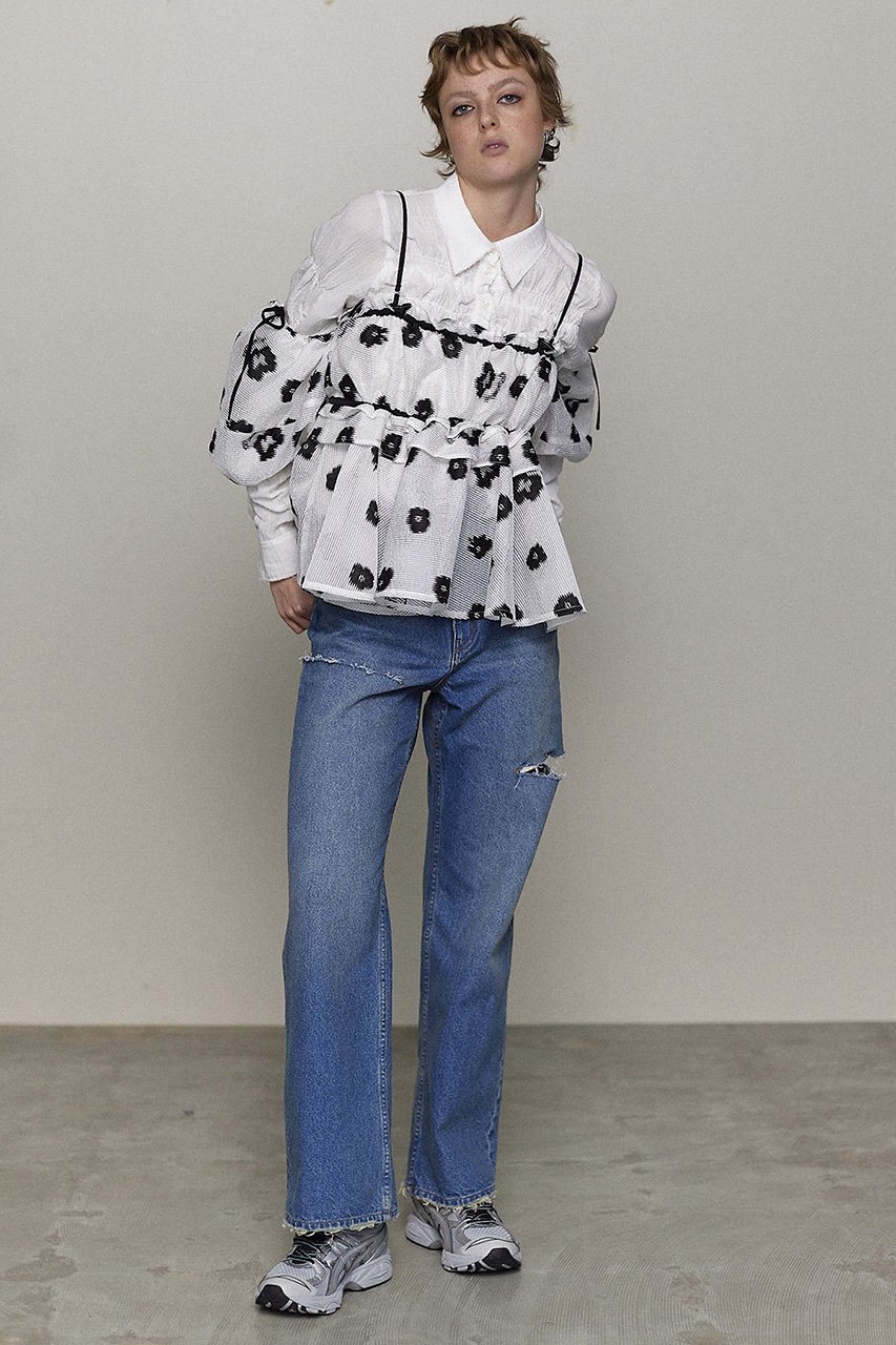 【メゾンスペシャル/MAISON SPECIAL】のSheer Fabric Floral Pattern Multiway Tops/シアーフラワーマルチウェイトップス 人気、トレンドファッション・服の通販 founy(ファニー) ファッション Fashion レディースファッション Fashion for Women トップス・カットソー Cut & Sew Tops シャツ・ブラウス・オフィスカジュアル Elegant Blouses & Button-Ups シアー Sheer, See-Through ショート Short, Short Length スリーブ Sleeve, Long Sleeve / Short Sleeve セットアップ Set-Up, Coordinated Outfit デニム Denim, Jeans Material リボン Ribbon, Bow おすすめ Recommended / Our Picks エレガント 上品 Elegant other-2|ID: prp329100004894364 ipo3291000000036586186