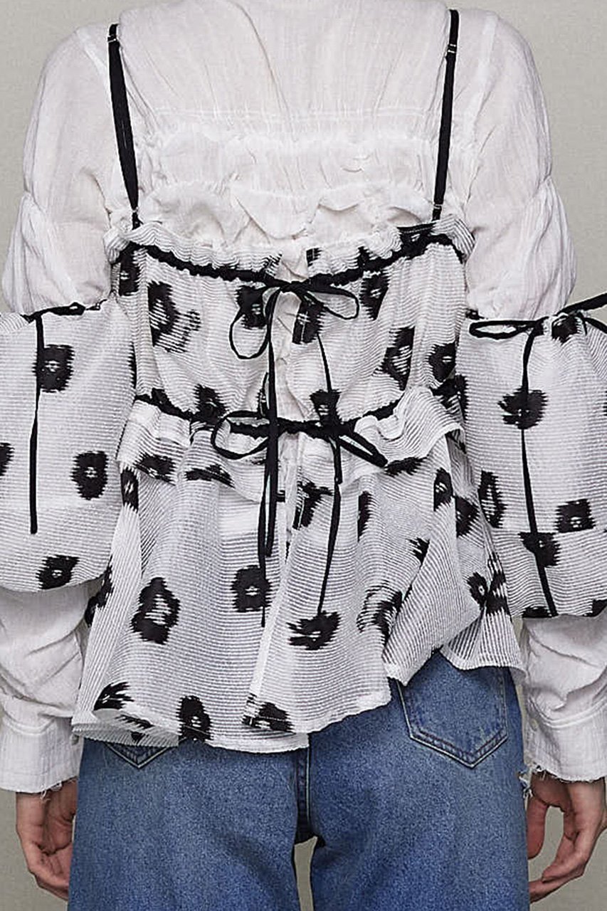 【メゾンスペシャル/MAISON SPECIAL】のSheer Fabric Floral Pattern Multiway Tops/シアーフラワーマルチウェイトップス 人気、トレンドファッション・服の通販 founy(ファニー) ファッション Fashion レディースファッション Fashion for Women トップス・カットソー Cut & Sew Tops シャツ・ブラウス・オフィスカジュアル Elegant Blouses & Button-Ups シアー Sheer, See-Through ショート Short, Short Length スリーブ Sleeve, Long Sleeve / Short Sleeve セットアップ Set-Up, Coordinated Outfit デニム Denim, Jeans Material リボン Ribbon, Bow おすすめ Recommended / Our Picks エレガント 上品 Elegant other-7|ID: prp329100004894364 ipo3291000000036586191