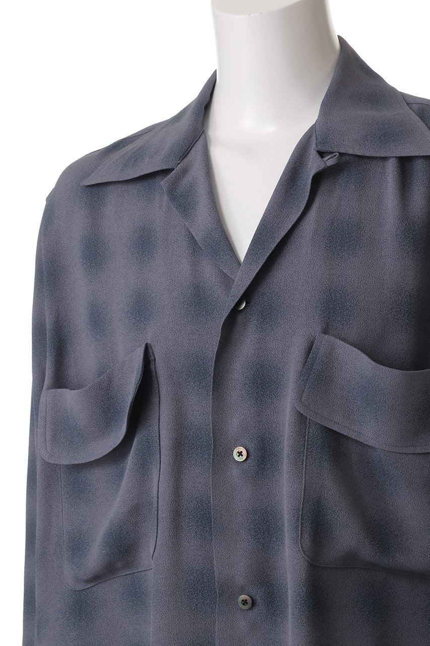 【ヨーク/YOKE】の【UNISEX】BLURRED OMBRE PLAID オープンカラーシャツ 人気、トレンドファッション・服の通販 founy(ファニー) 　ファッション　Fashion　レディースファッション　Fashion for Women　トップス・カットソー　Cut & Sew Tops　シャツ・ブラウス・オフィスカジュアル　Elegant Blouses & Button-Ups　ユニセックス　Unisex, Genderless　おすすめ　Recommended / Our Picks　ジャカード／ジャガード　Jacquard, Woven Pattern　スリット　Slit, Slit Detail　スリーブ　Sleeve, Long Sleeve / Short Sleeve　フラップ　Flap, Flap Pocket　ポケット　Pocket, Pocket Detail　ロング　Long, Long-Length　定番　Standard, Basic Item　other-5|ID: prp329100004894366 ipo3291000000036586206