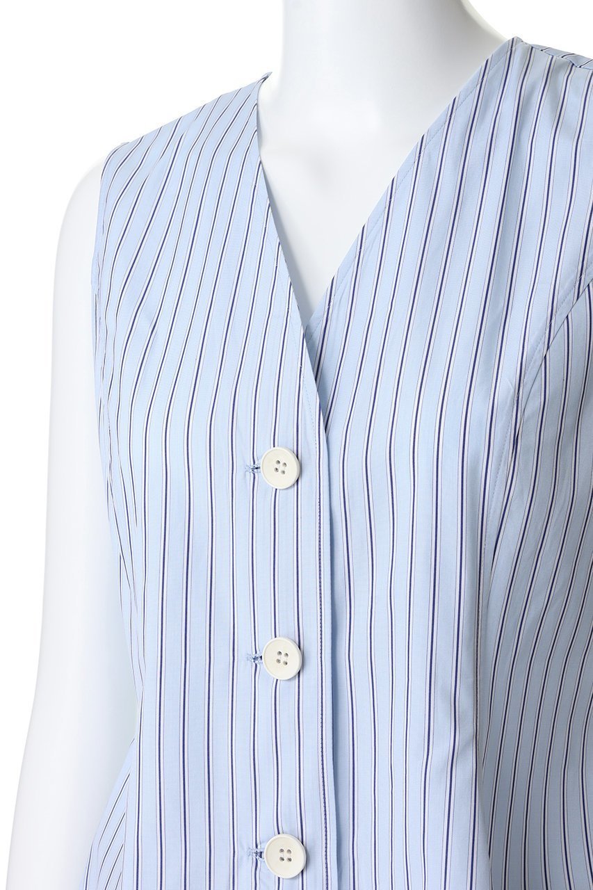 【アンクレイヴ/uncrave】のTHOMAS MASON ペプラムジレブラウス 人気、トレンドファッション・服の通販 founy(ファニー) ファッション Fashion レディースファッション Fashion for Women アウター Coat / Outerwear Collection トップス・カットソー Cut & Sew Tops キャミソール&ノースリーブ Camisoles & Sleeveless Tops シャツ・ブラウス・オフィスカジュアル Elegant Blouses & Button-Ups ベスト&ジレ / 重ね着スタイル Vests & Gilets コルセット Corset, Bustier シェイプ Shape, Slim Fit ストライプ Stripe, Striped Pattern セットアップ Set-Up, Coordinated Outfit ドレス Dress, One-Piece ノースリーブ Sleeveless, No-Sleeve ペプラム Peplum, Flared Hem other-5|ID: prp329100004894375 ipo3291000000036586266