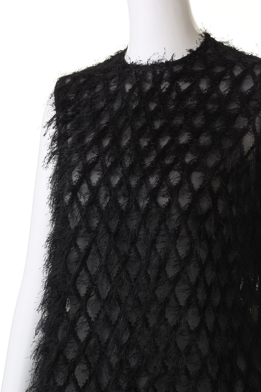 【ジェイドット/j.】のアーガイルジャガードトップス 人気、トレンドファッション・服の通販 founy(ファニー) 　ファッション　Fashion　レディースファッション　Fashion for Women　トップス・カットソー　Cut & Sew Tops　キャミソール&ノースリーブ　Camisoles & Sleeveless Tops　シャツ・ブラウス・オフィスカジュアル　Elegant Blouses & Button-Ups　ジャカード／ジャガード　Jacquard, Woven Pattern　テクスチャー　Texture, Textured Fabric　ノースリーブ　Sleeveless, No-Sleeve　リュクス　Luxury, Elegant, High-End, Chic　other-5|ID: prp329100004894397 ipo3291000000036586472