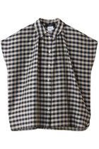 【マックスマーラ/Max Mara】の【Weekend Max Mara】STRANO チェックシャツ 人気、トレンドファッション・服の通販 founy(ファニー) ファッション Fashion レディースファッション Fashion for Women トップス・カットソー Cut & Sew Tops シャツ・ブラウス・オフィスカジュアル Elegant Blouses & Button-Ups ギャザー Gathered, Ruffled ショート Short, Short Length スリーブ Sleeve, Long Sleeve / Short Sleeve チェック Check, Plaid, Tartan ドレープ Drape, Draping Fabric フレア Flare, Flared 夏 Summer thumbnail ネイビーヴィシー|ID: prp329100004894415 ipo3291000000036586736