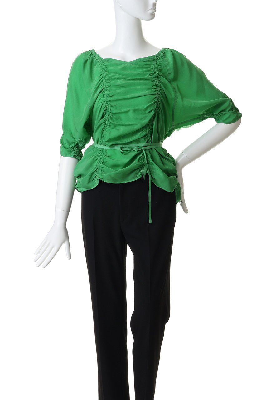 【マルティニーク/martinique】の【CURRENTAGE】ピースダイイングキュプラブラウス 人気、トレンドファッション・服の通販 founy(ファニー) ファッション Fashion レディースファッション Fashion for Women トップス・カットソー Cut & Sew Tops シャツ・ブラウス・オフィスカジュアル Elegant Blouses & Button-Ups エレガント 上品 Elegant キュプラ Cupro, Eco Fabric ギャザー Gathered, Ruffled ショート Short, Short Length シンプル Simple, Minimal スリーブ Sleeve, Long Sleeve / Short Sleeve フェミニン Feminine, Girly 夏 Summer 春 Spring S/S・春夏 SS, Spring/Summer, Warm Season other-2|ID: prp329100004894423 ipo3291000000036586797