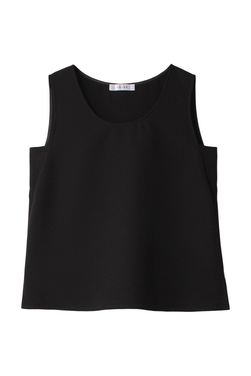 【アドーア/ADORE】のドライタッチWクロスブラウス 人気、トレンドファッション・服の通販 founy(ファニー) 　ファッション　Fashion　レディースファッション　Fashion for Women　トップス・カットソー　Cut & Sew Tops　キャミソール&ノースリーブ　Camisoles & Sleeveless Tops　シャツ・ブラウス・オフィスカジュアル　Elegant Blouses & Button-Ups　インナー　Innerwear　シンプル　Simple, Minimal　ジャケット　Jacket, Outerwear　ダブル　Double, Double-Breasted　ノースリーブ　Sleeveless, No-Sleeve　フレア　Flare, Flared　エレガント 上品　Elegant　 other-1|ID: prp329100004894426 ipo3291000000036586822