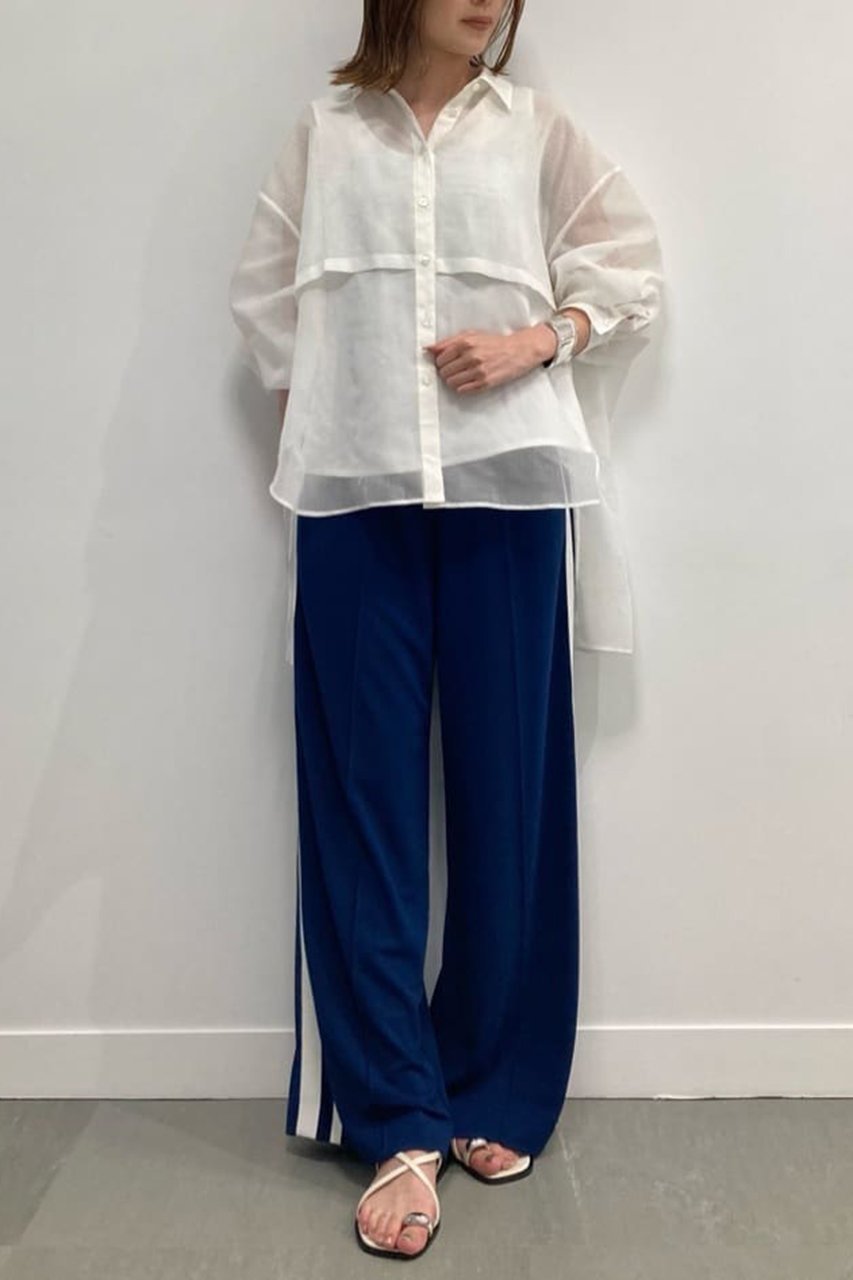 【アドーア/ADORE】のドライタッチWクロスブラウス 人気、トレンドファッション・服の通販 founy(ファニー) 　ファッション　Fashion　レディースファッション　Fashion for Women　トップス・カットソー　Cut & Sew Tops　キャミソール&ノースリーブ　Camisoles & Sleeveless Tops　シャツ・ブラウス・オフィスカジュアル　Elegant Blouses & Button-Ups　インナー　Innerwear　シンプル　Simple, Minimal　ジャケット　Jacket, Outerwear　ダブル　Double, Double-Breasted　ノースリーブ　Sleeveless, No-Sleeve　フレア　Flare, Flared　エレガント 上品　Elegant　other-6|ID: prp329100004894426 ipo3291000000036586829