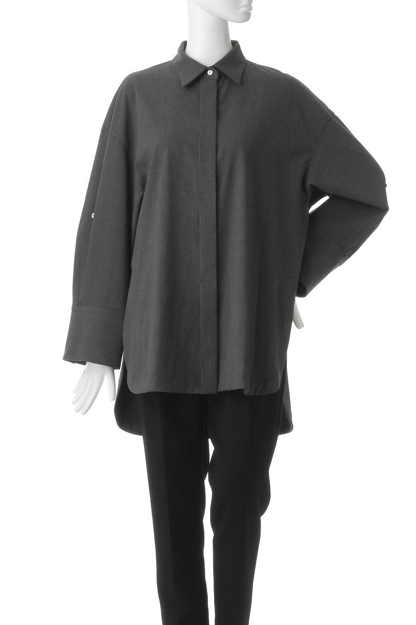 【アンクレイヴ/uncrave】のTRツイル BIGシャツ 人気、トレンドファッション・服の通販 founy(ファニー) 　ファッション　Fashion　レディースファッション　Fashion for Women　トップス・カットソー　Cut & Sew Tops　シャツ・ブラウス・オフィスカジュアル　Elegant Blouses & Button-Ups　カフス　Cuff Design　スリーブ　Sleeve, Long Sleeve / Short Sleeve　チュニック　Tunic, Long Top　ツイル　Twist, Twisted Detail　なめらか　Smooth, Silky Texture　ループ　Loop, Loop Knit　ロング　Long, Long-Length　おすすめ　Recommended / Our Picks　other-2|ID: prp329100004894470 ipo3291000000036587471