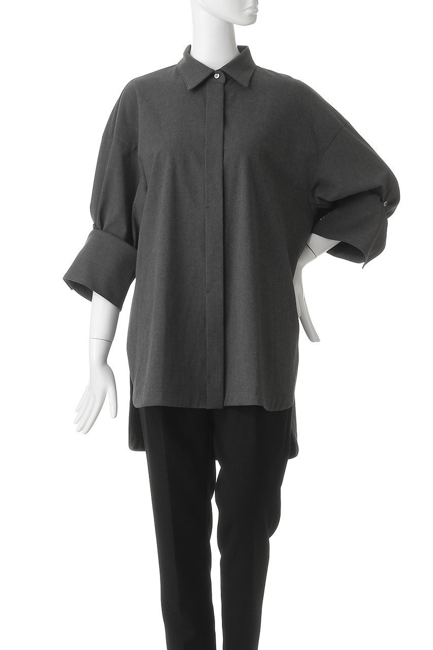 【アンクレイヴ/uncrave】のTRツイル BIGシャツ 人気、トレンドファッション・服の通販 founy(ファニー) 　ファッション　Fashion　レディースファッション　Fashion for Women　トップス・カットソー　Cut & Sew Tops　シャツ・ブラウス・オフィスカジュアル　Elegant Blouses & Button-Ups　カフス　Cuff Design　スリーブ　Sleeve, Long Sleeve / Short Sleeve　チュニック　Tunic, Long Top　ツイル　Twist, Twisted Detail　なめらか　Smooth, Silky Texture　ループ　Loop, Loop Knit　ロング　Long, Long-Length　おすすめ　Recommended / Our Picks　other-8|ID: prp329100004894470 ipo3291000000036587477