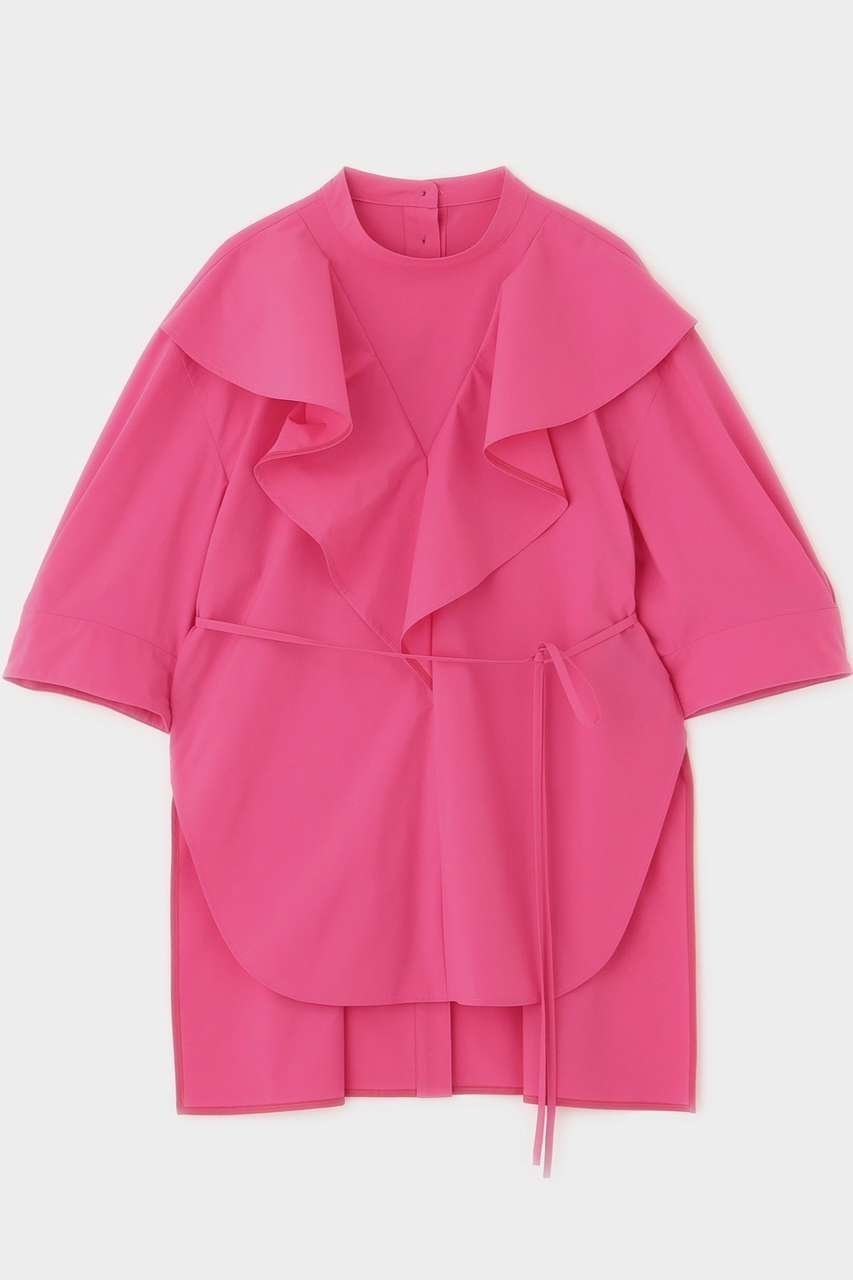 【ル フィル/LE PHIL】のSOLOTEXブロードラッフルブラウス インテリア・キッズ・メンズ・レディースファッション・服の通販 founy(ファニー) ファッション Fashion レディースファッション Fashion for Women トップス・カットソー Cut & Sew Tops シャツ・ブラウス・オフィスカジュアル Elegant Blouses & Button-Ups ショート Short, Short Length スリーブ Sleeve, Long Sleeve / Short Sleeve ビッグ Big, Oversized ブロード Broadcloth, Fine Cotton ラッフル Ruffle, Frill ビジネス 仕事 通勤 Business / Work / Commuting ピンク|ID: prp329100004894471 ipo3291000000036587479