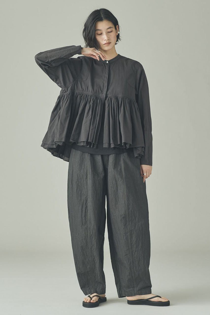 【カレンソロジー/Curensology】のレイヤードギャザーブラウス 人気、トレンドファッション・服の通販 founy(ファニー) ファッション Fashion レディースファッション Fashion for Women トップス・カットソー Cut & Sew Tops シャツ・ブラウス・オフィスカジュアル Elegant Blouses & Button-Ups ギャザー Gathered, Ruffled シンプル Simple, Minimal スリーブ Sleeve, Long Sleeve / Short Sleeve デニム Denim, Jeans Material バランス Balance, Style Balance ロング Long, Long-Length 夏 Summer other-5|ID: prp329100004894473 ipo3291000000036587496