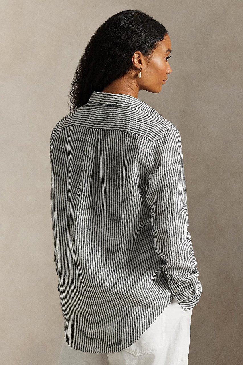 【ラルフローレン/RALPH LAUREN】の【POLO RALPH LAUREN】クラシック フィット ストライプド リネン シャツ 人気、トレンドファッション・服の通販 founy(ファニー) ファッション Fashion レディースファッション Fashion for Women トップス・カットソー Cut & Sew Tops シャツ・ブラウス・オフィスカジュアル Elegant Blouses & Button-Ups クラシック Classic, Timeless Style ストライプ Stripe, Striped Pattern ストレート Straight, Straight Cut スリーブ Sleeve, Long Sleeve / Short Sleeve バランス Balance, Style Balance フィット Fit, Slim Fit プリーツ Pleats, Pleated ボックス Boxy, Box Shape ヨーク Yoke, Yoke Design リネン Linen, Linen Fabric リラックス Relax, Relaxed Fit ロング Long, Long-Length エレガント 上品 Elegant other-4|ID: prp329100004894489 ipo3291000000036587636