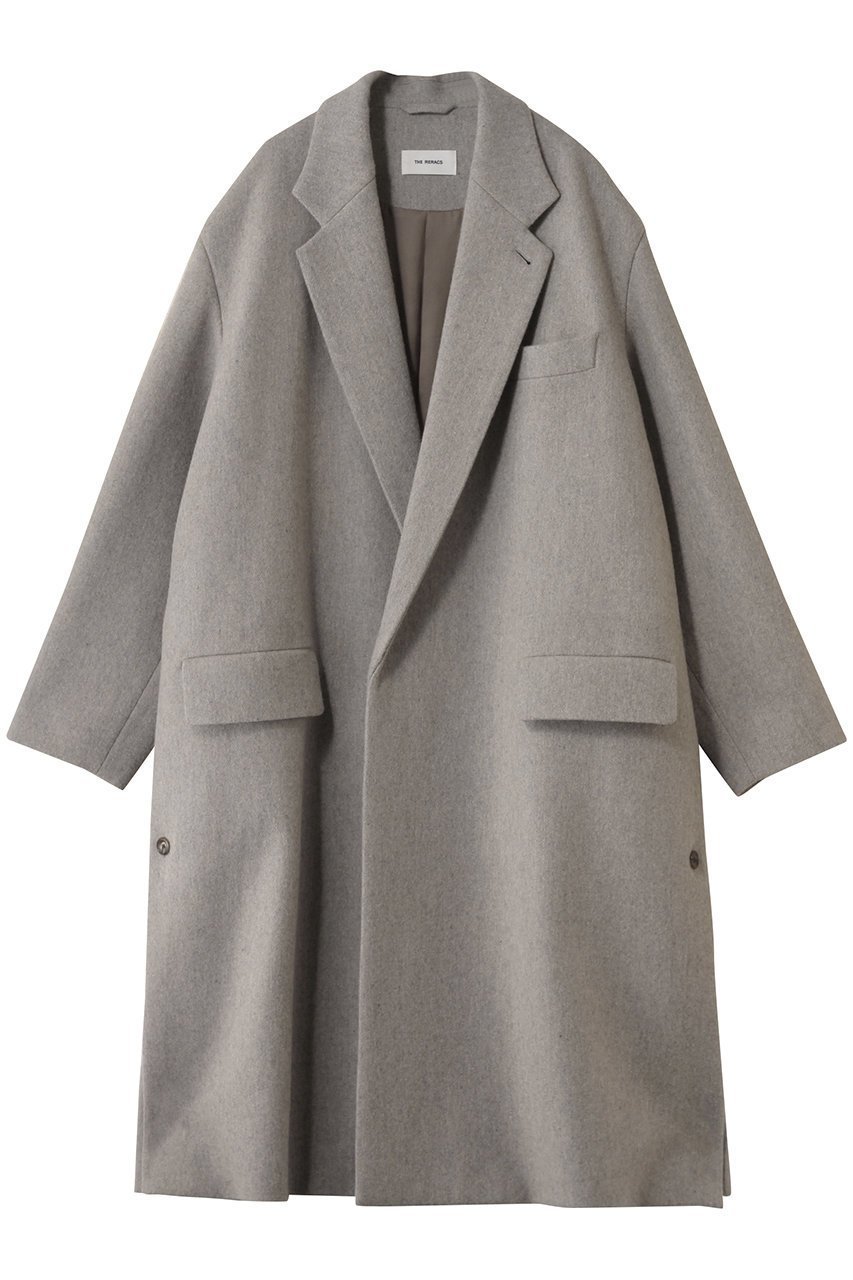【ザ リラクス/THE RERACS / MEN】の【MEN】ルーズチェスターコート インテリア・キッズ・メンズ・レディースファッション・服の通販 founy(ファウニー) 　ファッション　Fashion　メンズファッション　Fashion for Men　チェスターコート　Chester Coat, Long Coat　ポケット　Pocket, Pocket Detail　ロング　Long, Long-Length　グレージュ|ID: prp329100004894499 ipo3291000000036878907
