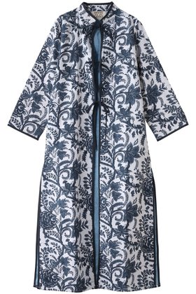 【エスゼット ブロックプリント/SZ Blockprints】のELSA SUMMER COAT BIG PHOOL スタンドカラーコート 人気、トレンドファッション・服の通販 founy(ファニー) ファッション Fashion レディースファッション Fashion for Women アウター Coat / Outerwear Collection コート・ロングコート・ピーコート Long Coats, Peacoats & More オリエンタル Oriental Pattern スタンド Stand Collar, Upright Stand スリット Slit, Slit Detail パイピング Piping, Trim Design ビーチ Beach, Seaside ロング Long, Long-Length 夏 Summer 無地 Plain, Solid Color |ID:prp329100004894508
