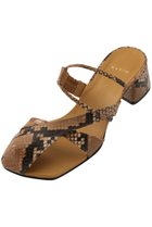 【カチム/KATIM】のCAT パイソン型押しストラップサンダル 人気、トレンドファッション・服の通販 founy(ファニー) ファッション Fashion レディースファッション Fashion for Women サンダル Sandals, Summer Shoes シャーリング Shirring, Ruched ストラップサンダル Strappy Sandals, Strap Sandals デニム Denim, Jeans Material ヌーディ Nude, Nude Tone バランス Balance, Style Balance パイソン Python, Snakeskin Pattern ラップ Wrap, Wrap Design 新作・新入荷 New Arrivals / New In thumbnail パイソンブラウン|ID: prp329100004894531 ipo3291000000036588014