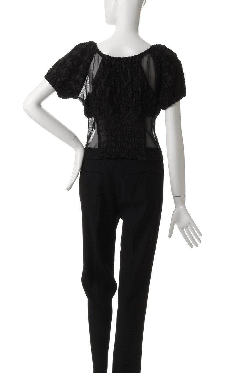 【プランク プロジェクト/PRANK PROJECT】のスモッキングパフトップ / Smocking Puff Top 人気、トレンドファッション・服の通販 founy(ファニー) 　ファッション　Fashion　レディースファッション　Fashion for Women　トップス・カットソー　Cut & Sew Tops　シャツ・ブラウス・オフィスカジュアル　Elegant Blouses & Button-Ups　おすすめ　Recommended / Our Picks　カーゴパンツ　Cargo Pants, Utility Pants　コルセット　Corset, Bustier　コンビ　Combo, Combination Style　シャーリング　Shirring, Ruched　ショート　Short, Short Length　スリーブ　Sleeve, Long Sleeve / Short Sleeve　メッシュ　Mesh, Net Fabric　other-4|ID: prp329100004894537 ipo3291000000036588078