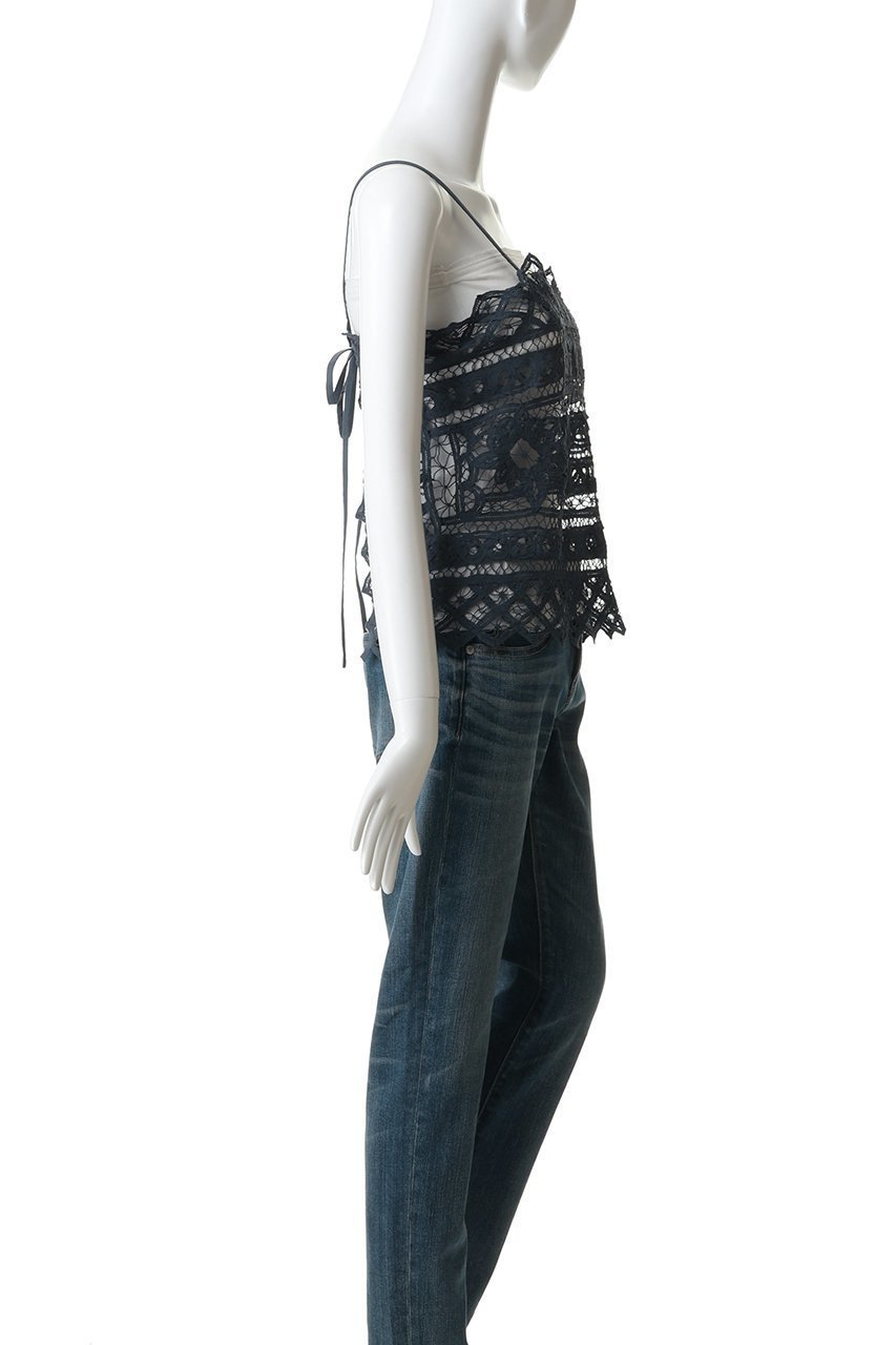 【マリリンムーン/MARILYN MOON】の【SOI-MeME】コードレースキャミソール 人気、トレンドファッション・服の通販 founy(ファニー) 　ファッション　Fashion　レディースファッション　Fashion for Women　トップス・カットソー　Cut & Sew Tops　キャミソール&ノースリーブ　Camisoles & Sleeveless Tops　シャツ・ブラウス・オフィスカジュアル　Elegant Blouses & Button-Ups　ロングTシャツ・Tシャツ　Longline T-Shirts & Tees　カットソー・ベーシックTシャツ　Cut-and-Sewn Tops / Stretch Tees & Basics　キャミソール　Camisole, Spaghetti Strap Top　タンク　Tank Top, Sleeveless Top　ドレープ　Drape, Draping Fabric　リボン　Ribbon, Bow　レース　Lace, Lace Fabric　other-3|ID: prp329100004894548 ipo3291000000036588204