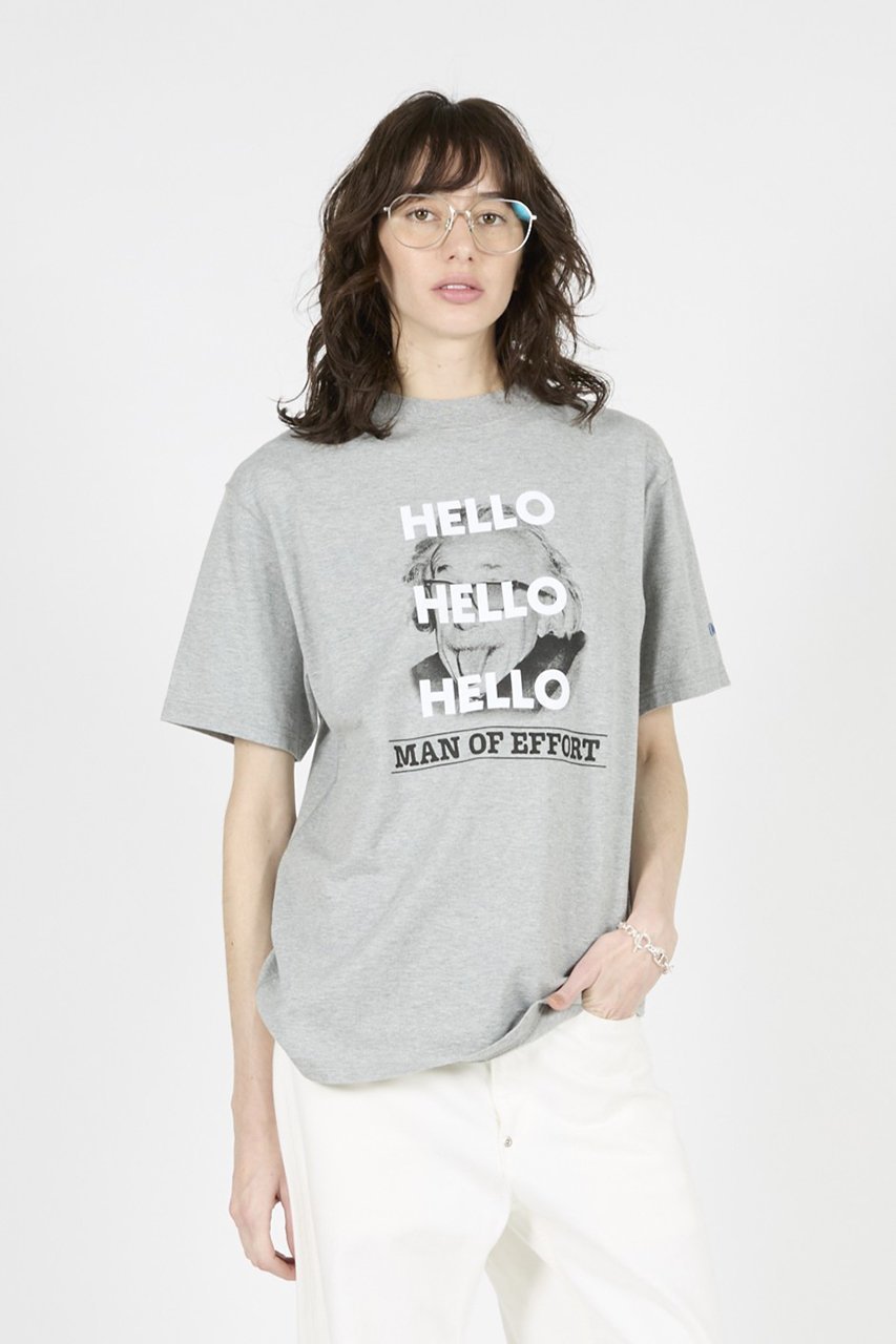 【オブラダ/Oblada】の【ELLE SHOP限定】MAN OF FEFFORT Tシャツ 人気、トレンドファッション・服の通販 founy(ファニー) 　ファッション　Fashion　レディースファッション　Fashion for Women　トップス・カットソー　Cut & Sew Tops　シャツ・ブラウス・オフィスカジュアル　Elegant Blouses & Button-Ups　ロングTシャツ・Tシャツ　Longline T-Shirts & Tees　カットソー・ベーシックTシャツ　Cut-and-Sewn Tops / Stretch Tees & Basics　インナー　Innerwear　ショート　Short, Short Length　ジャケット　Jacket, Outerwear　スリーブ　Sleeve, Long Sleeve / Short Sleeve　バランス　Balance, Style Balance　プリント　Print, Printed Pattern　other-8|ID: prp329100004894550 ipo3291000000036588233