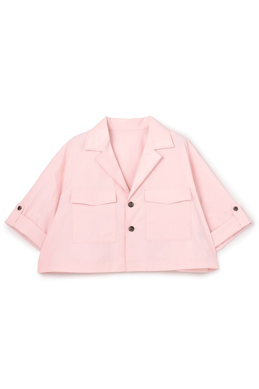 【アンクレイヴ/uncrave】のクールタッチカラータイプライター シャツジャケット インテリア・キッズ・メンズ・レディースファッション・服の通販 founy(ファウニー) 　ファッション　Fashion　レディースファッション　Fashion for Women　アウター　Coat / Outerwear Collection　レディースジャケット・軽アウター　Jackets　ショート　Short, Short Length　ジャケット　Jacket, Outerwear　タイプライター　Typewriter Fabric, Crisp Cotton　バランス　Balance, Style Balance　ポケット　Pocket, Pocket Detail　ミリタリー　Military, Army Style　吸水　Absorbent, Quick-Dry　夏　Summer　ピンク(WEB限定カラー)|ID: prp329100004894569 ipo3291000000036588398