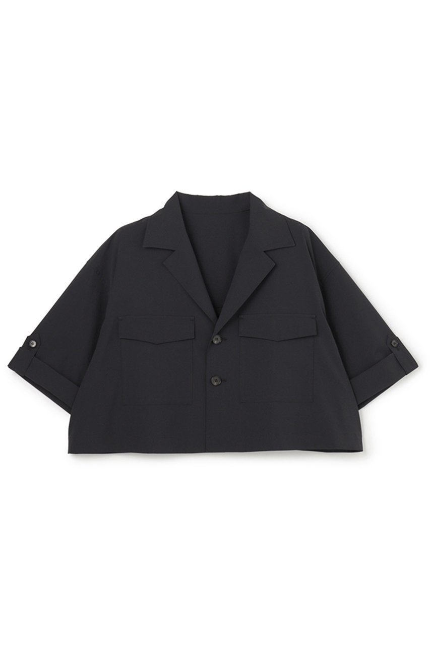 【アンクレイヴ/uncrave】のクールタッチカラータイプライター シャツジャケット インテリア・キッズ・メンズ・レディースファッション・服の通販 founy(ファウニー) 　ファッション　Fashion　レディースファッション　Fashion for Women　アウター　Coat / Outerwear Collection　レディースジャケット・軽アウター　Jackets　ショート　Short, Short Length　ジャケット　Jacket, Outerwear　タイプライター　Typewriter Fabric, Crisp Cotton　バランス　Balance, Style Balance　ポケット　Pocket, Pocket Detail　ミリタリー　Military, Army Style　吸水　Absorbent, Quick-Dry　夏　Summer　ブラック|ID: prp329100004894569 ipo3291000000036588399