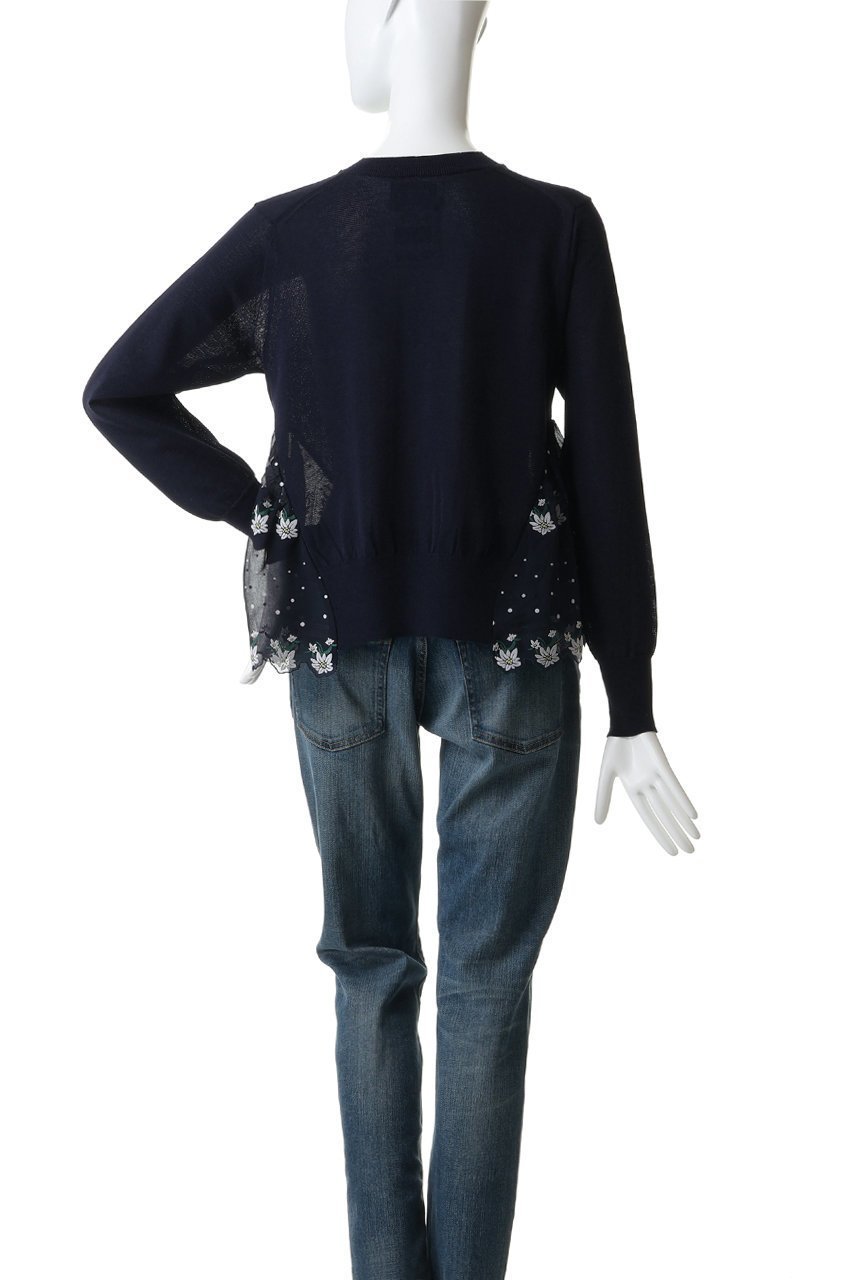 【ミュベール/MUVEIL】のエーデルワイスプリントカーディガン 人気、トレンドファッション・服の通販 founy(ファニー) 　ファッション　Fashion　レディースファッション　Fashion for Women　トップス・カットソー　Cut & Sew Tops　ニット　Knit Tops & Sweaters　カーディガン・羽織り　Layered Style Cardigans　カーディガン　Cardigan, Knitwear　ドッキング　Docking, Mixed Material　ハンカチ　Handkerchief, Hanky　フラワー　Flower, Floral　プリント　Print, Printed Pattern　エレガント 上品　Elegant　夏　Summer　新作・新入荷　New Arrivals / New In　春　Spring　S/S・春夏　SS, Spring/Summer, Warm Season　other-4|ID: prp329100004894571 ipo3291000000036588413