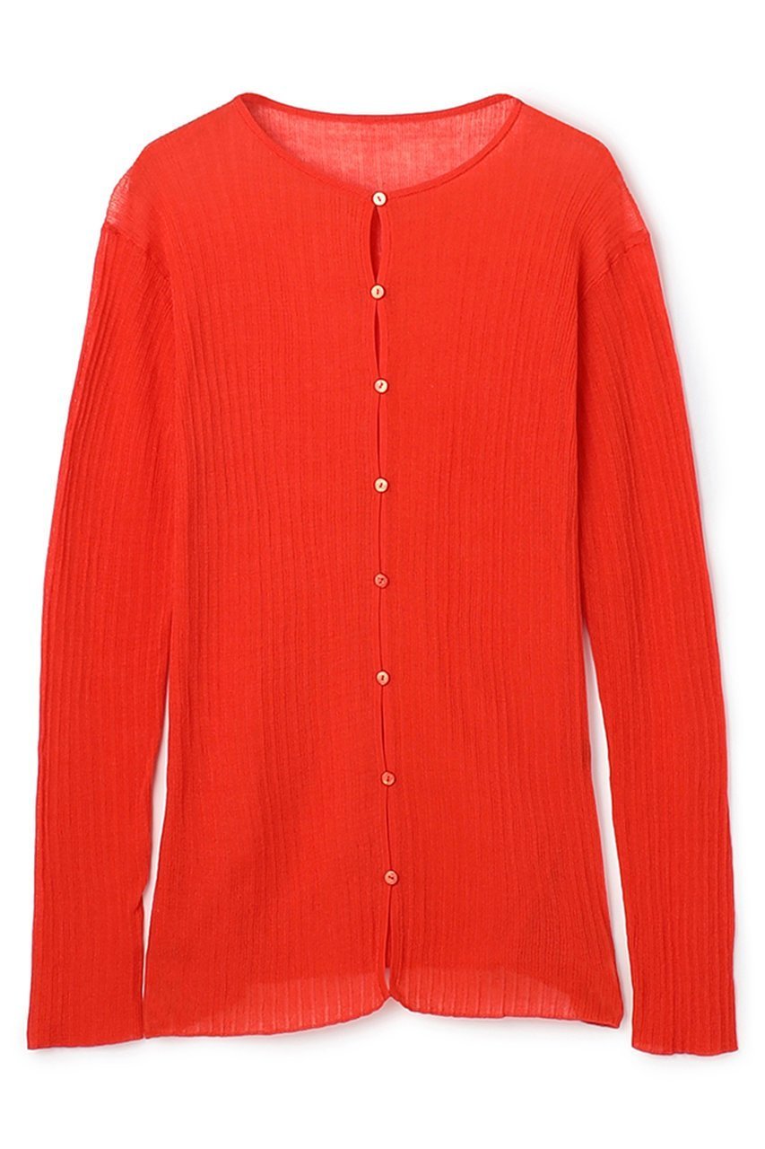 【アンクレイヴ/uncrave】の【4/1 12:00販売開始】ランダムリブシアーニット カーディガン インテリア・キッズ・メンズ・レディースファッション・服の通販 founy(ファニー) ファッション Fashion レディースファッション Fashion for Women トップス・カットソー Cut & Sew Tops ニット Knit Tops & Sweaters カーディガン・羽織り Layered Style Cardigans カーディガン Cardigan, Knitwear コーティング Coating, Coated Finish シンプル Simple, Minimal フィット Fit, Slim Fit 新作・新入荷 New Arrivals / New In スカーレット|ID: prp329100004894572 ipo3291000000036588417