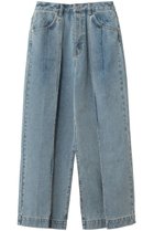 【フォーラム/FOURAM】のTUCKED DENIM PANTS 人気、トレンドファッション・服の通販 founy(ファニー) ファッション Fashion レディースファッション Fashion for Women パンツ Pants & Trousers デニムパンツ・ジーンズ・美脚デニム Denim Jeans & Pants シンプル Simple, Minimal ストレート Straight, Straight Cut デニム Denim, Jeans Material ロング Long, Long-Length 新作・新入荷 New Arrivals / New In thumbnail BLUE|ID: prp329100004894580 ipo3291000000036588477