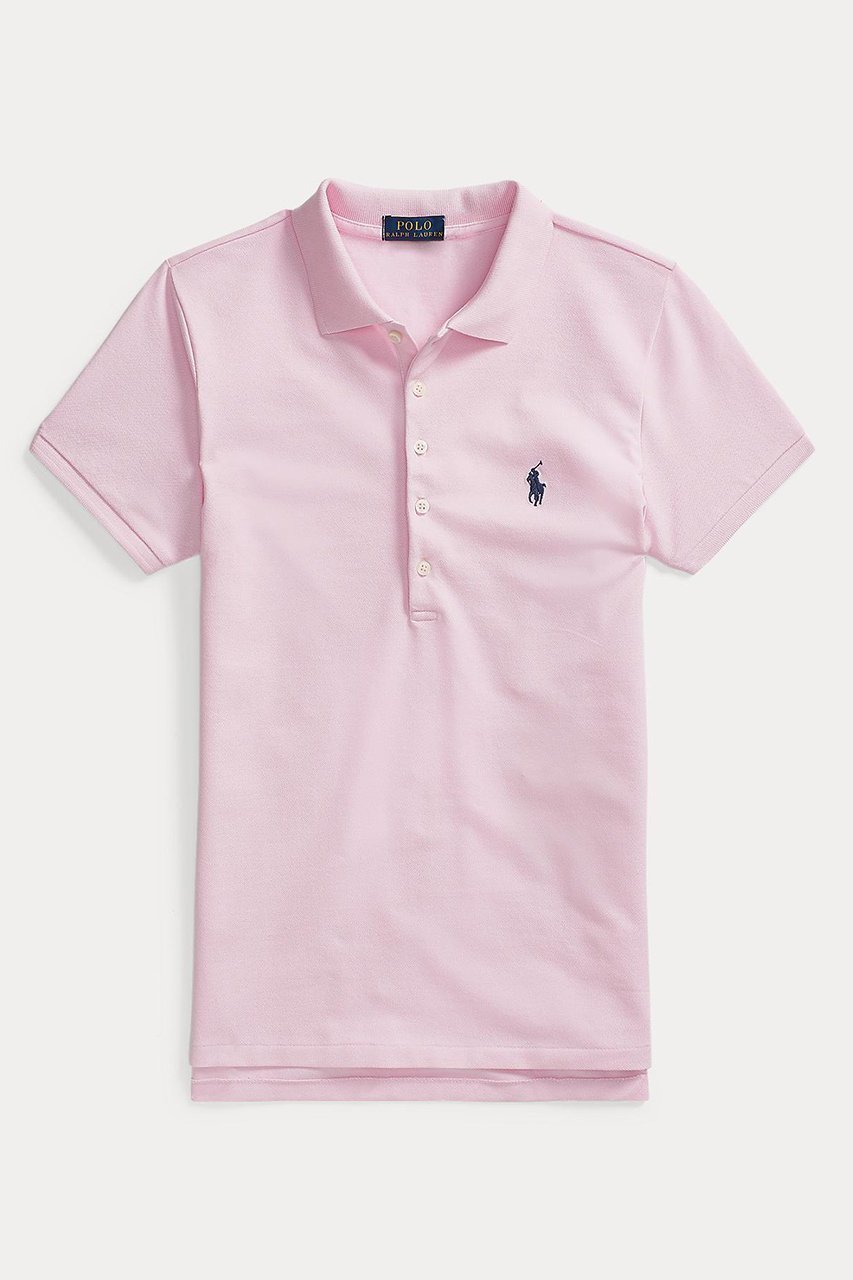 【ラルフローレン/RALPH LAUREN】の【POLO RALPH LAUREN】スリム フィット ストレッチ ポロシャツ インテリア・キッズ・メンズ・レディースファッション・服の通販 founy(ファウニー) 　ファッション　Fashion　レディースファッション　Fashion for Women　トップス・カットソー　Cut & Sew Tops　シャツ・ブラウス・オフィスカジュアル　Elegant Blouses & Button-Ups　ポロシャツ・きれいめカジュアル　Smart-Casual Polo Tops　ストレッチ　Stretch, Stretchy Fabric　スポーティ　Sporty, Casual Athletic　スリム　Slim, Slim Fit　バランス　Balance, Style Balance　フィット　Fit, Slim Fit　ポロシャツ　Polo Shirt, Collared Tee　メッシュ　Mesh, Net Fabric　エレガント 上品　Elegant　ピンク|ID: prp329100004894587 ipo3291000000036895943
