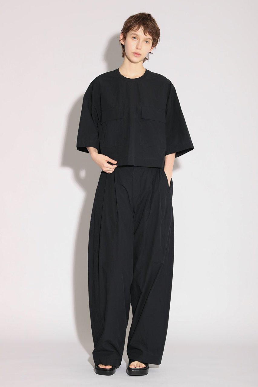 【サクラ/SACRA】のハイカウントコットンタンブルトップス 人気、トレンドファッション・服の通販 founy(ファニー) 　ファッション　Fashion　レディースファッション　Fashion for Women　トップス・カットソー　Cut & Sew Tops　シャツ・ブラウス・オフィスカジュアル　Elegant Blouses & Button-Ups　ロングTシャツ・Tシャツ　Longline T-Shirts & Tees　カットソー・ベーシックTシャツ　Cut-and-Sewn Tops / Stretch Tees & Basics　おすすめ　Recommended / Our Picks　イタリア　Italy　カットソー　Cut and Sewn Top　クロップド　Cropped, Short Length　ショート　Short, Short Length　シンプル　Simple, Minimal　スリーブ　Sleeve, Long Sleeve / Short Sleeve　ハーフ　Half, Half-Length　バランス　Balance, Style Balance　パッチ　Patch, Appliqué　ボトム　Bottoms, Lower Wear　ポケット　Pocket, Pocket Detail　ワッシャー　Washer, Crinkled Finish　新作・新入荷　New Arrivals / New In　other-7|ID: prp329100004894591 ipo3291000000036588568