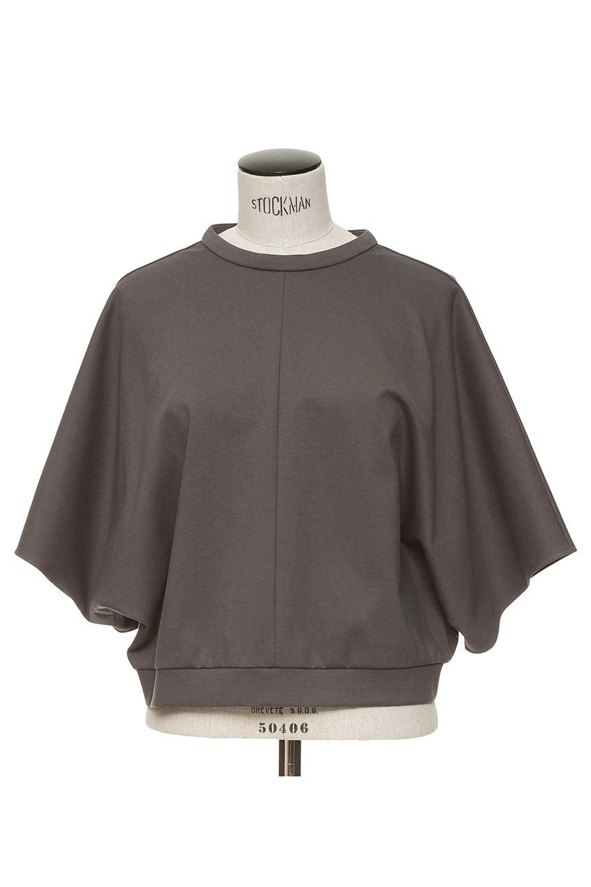 【オブリオ/AUBRIOT】のサフィールライトポンチプルオーバー インテリア・キッズ・メンズ・レディースファッション・服の通販 founy(ファニー) 　ファッション　Fashion　レディースファッション　Fashion for Women　トップス・カットソー　Cut & Sew Tops　シャツ・ブラウス・オフィスカジュアル　Elegant Blouses & Button-Ups　ロングTシャツ・Tシャツ　Longline T-Shirts & Tees　カジュアルプルオーバー・ニットトップス　Pullovers & Knit Tops / Casual Pullovers　カットソー・ベーシックTシャツ　Cut-and-Sewn Tops / Stretch Tees & Basics　なめらか　Smooth, Silky Texture　クロップド　Cropped, Short Length　ショート　Short, Short Length　シルケット　Silket, Silky Cotton　ストレッチ　Stretch, Stretchy Fabric　スリーブ　Sleeve, Long Sleeve / Short Sleeve　トライアングル　Triangle, Triangular Shape　フォルム　Silhouette, Form　新作・新入荷　New Arrivals / New In　チャコールグレー|ID: prp329100004894593 ipo3291000000036588579