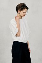 【オブリオ/AUBRIOT】のサフィールライトポンチプルオーバー 人気、トレンドファッション・服の通販 founy(ファニー) ファッション Fashion レディースファッション Fashion for Women トップス・カットソー Cut & Sew Tops シャツ・ブラウス・オフィスカジュアル Elegant Blouses & Button-Ups ロングTシャツ・Tシャツ Longline T-Shirts & Tees カジュアルプルオーバー・ニットトップス Pullovers & Knit Tops / Casual Pullovers カットソー・ベーシックTシャツ Cut-and-Sewn Tops / Stretch Tees & Basics なめらか Smooth, Silky Texture クロップド Cropped, Short Length ショート Short, Short Length シルケット Silket, Silky Cotton ストレッチ Stretch, Stretchy Fabric スリーブ Sleeve, Long Sleeve / Short Sleeve トライアングル Triangle, Triangular Shape フォルム Silhouette, Form 新作・新入荷 New Arrivals / New In thumbnail オフホワイト|ID: prp329100004894593 ipo3291000000036588580