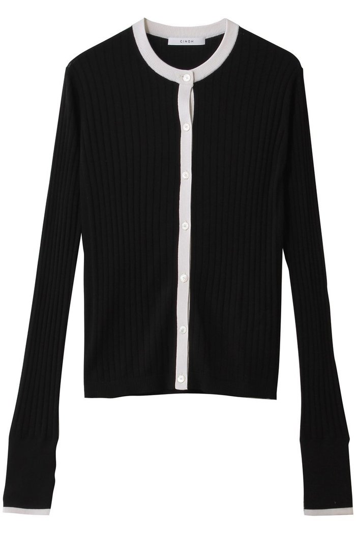 【チノ/CINOH】のシルク リブ ニット クルーネック カーディガン インテリア・キッズ・メンズ・レディースファッション・服の通販 founy(ファニー) https://founy.com/ ファッション Fashion レディースファッション Fashion for Women トップス・カットソー Cut & Sew Tops ニット Knit Tops & Sweaters カーディガン・羽織り Layered Style Cardigans カーディガン Cardigan, Knitwear シルク Silk, 100% Silk |ID: prp329100004894614 ipo3291000000036952241