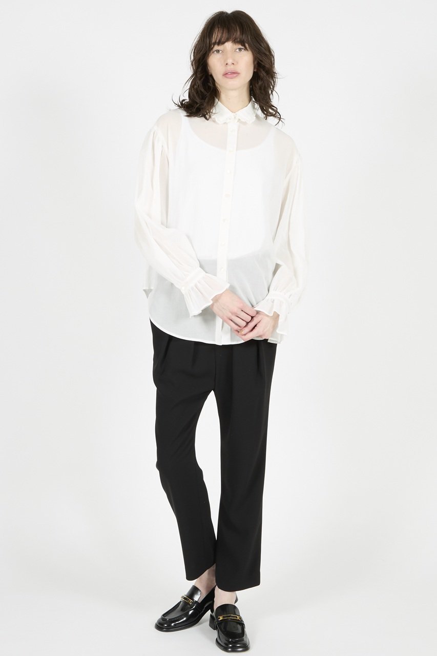 【ビリティス ディセッタン/Bilitis dix-sept ans】のボイルリラックスブラウス 人気、トレンドファッション・服の通販 founy(ファニー) ファッション Fashion レディースファッション Fashion for Women トップス・カットソー Cut & Sew Tops シャツ・ブラウス・オフィスカジュアル Elegant Blouses & Button-Ups スリーブ Sleeve, Long Sleeve / Short Sleeve フェミニン Feminine, Girly フリル Frill, Ruffle ボトム Bottoms, Lower Wear ロング Long, Long-Length other-7|ID: prp329100004894629 ipo3291000000036615098