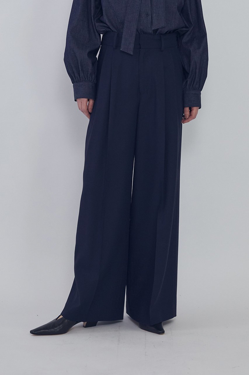 【プルミエ アロンディスモン/1er Arrondissement】のツイルワイドトラウザー 人気、トレンドファッション・服の通販 founy(ファニー) 　ファッション　Fashion　レディースファッション　Fashion for Women　パンツ　Pants & Trousers　シンプル　Simple, Minimal　ツイル　Twist, Twisted Detail　other-7|ID: prp329100004894640 ipo3291000000036589039