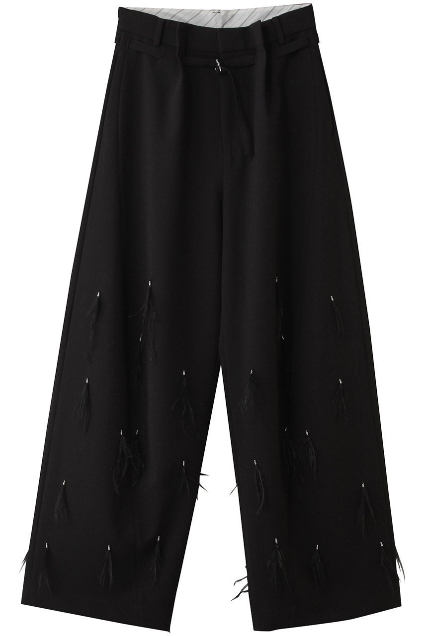【メゾンスペシャル/MAISON SPECIAL】のFeather Tuck Pants/フェザータックパンツ 大人の最旬トレンドファッション＆コーディネート founy(ファウニー) 　ファッション　Fashion　レディースファッション　Fashion for Women　パンツ　Pants & Trousers　フェザー　Feather, Feather Detail　ロング　Long, Long-Length　エレガント 上品　Elegant　 other-1|ID: prp329100004894651 ipo3291000000036589178