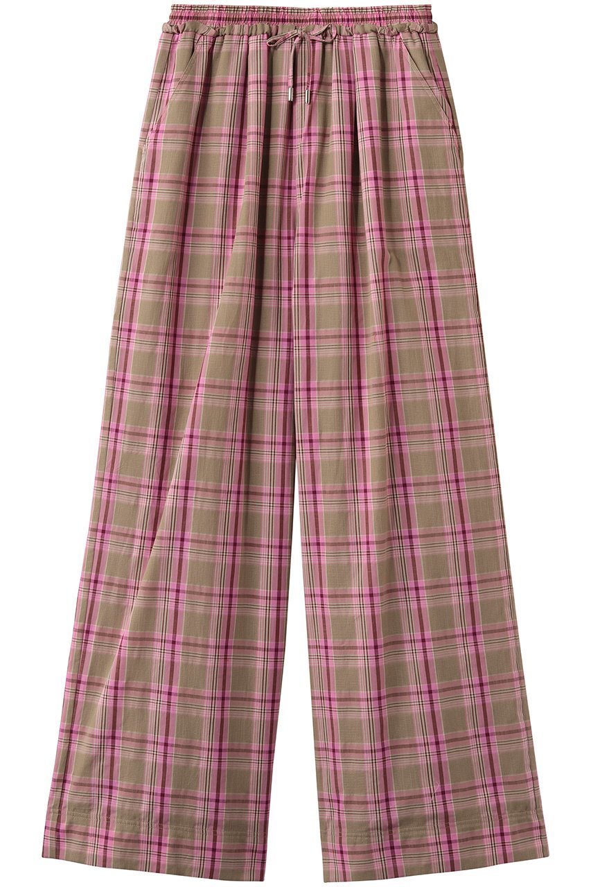 【メゾンスペシャル/MAISON SPECIAL】のMulti-Color Easy Check Pants/マルチカラーイージーチェックパンツ インテリア・キッズ・メンズ・レディースファッション・服の通販 founy(ファウニー) 　ファッション　Fashion　レディースファッション　Fashion for Women　パンツ　Pants & Trousers　チェック　Check, Plaid, Tartan　ロング　Long, Long-Length　PNK(ピンク)|ID: prp329100004894652 ipo3291000000036589190